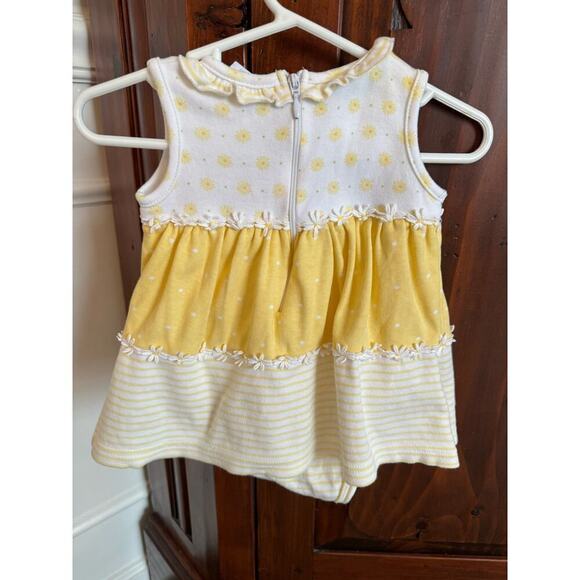 Vintage Hartstrings cotton sleeveless dress attached bloomer 3 months - Picture 2 of 5